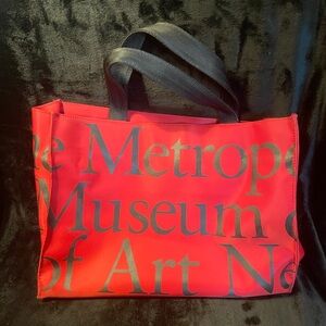 The Metropolitan Museum of Art Red Logo Tote